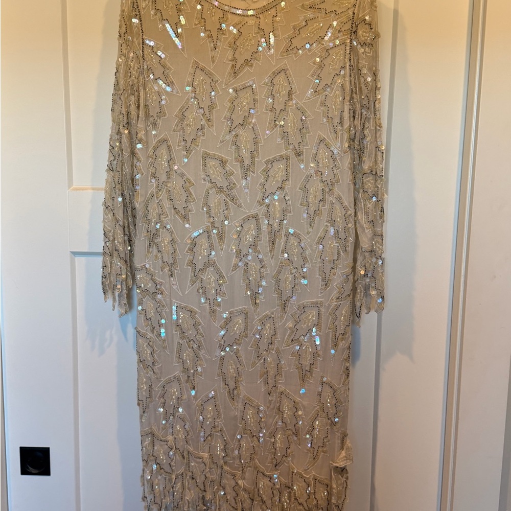 Elegant beaded Vintage Embellished Dress
